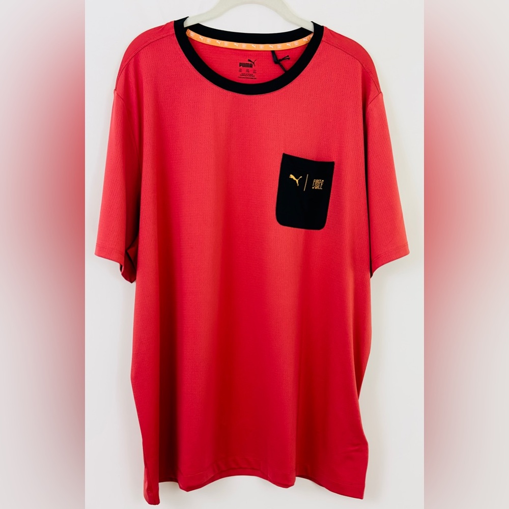 Puma - Men’s Astro Red Drycell Moisture Wicking Short Sleeve T-shirt  XXL.   NWT